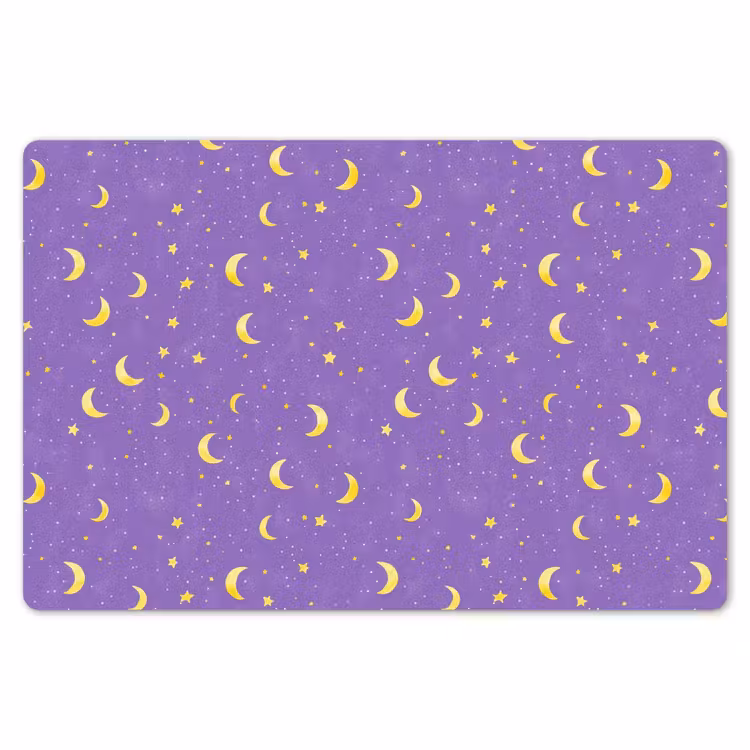 Placemat - 6 stuks - Manen - Sterren - Paars — 7