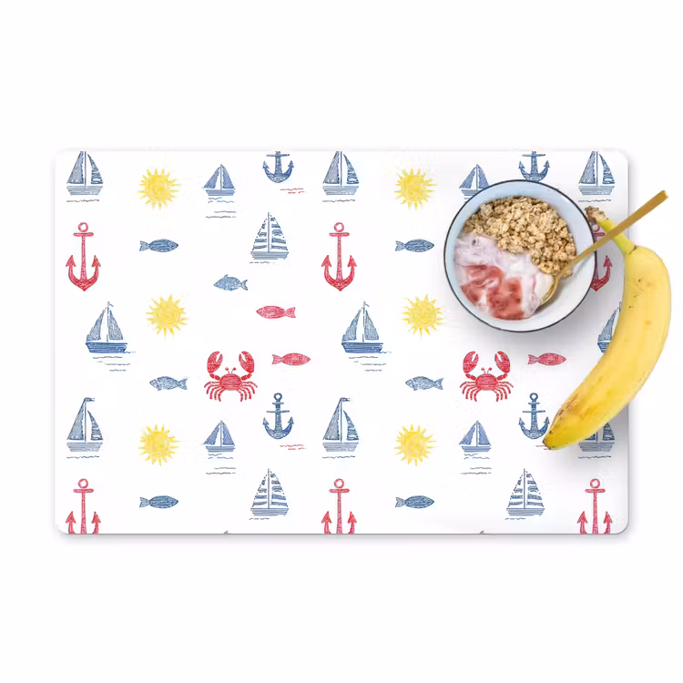 Placemat - 6 stuks - Nautisch - Illustraties - Kleurrijk — 1