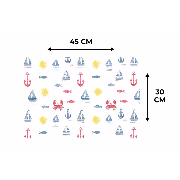 Placemat - 6 stuks - Nautisch - Illustraties - Kleurrijk — 3