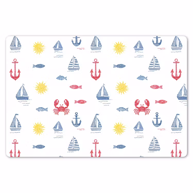 Placemat - 6 stuks - Nautisch - Illustraties - Kleurrijk — 7