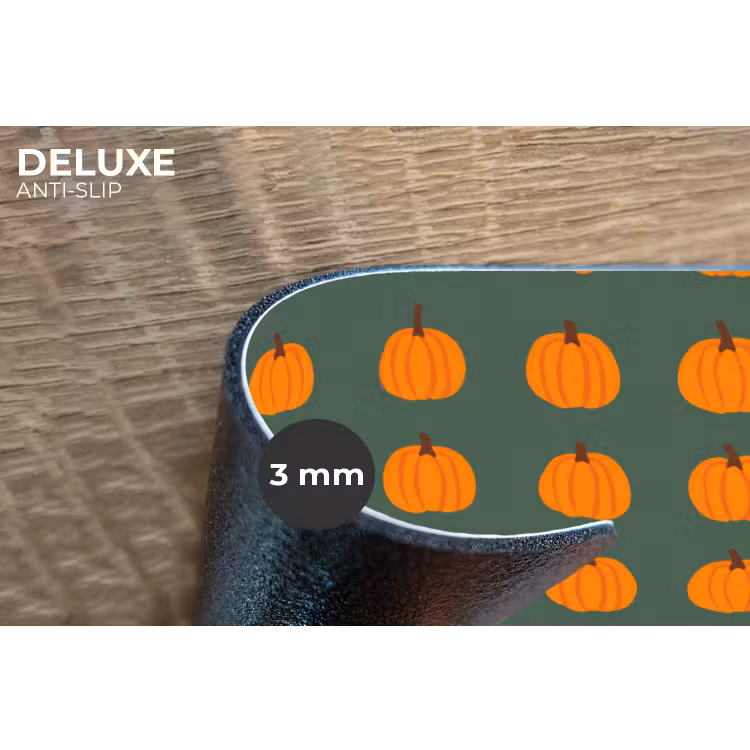 Placemat - 6 stuks - Pompoen - Patroon - Oranje — 4