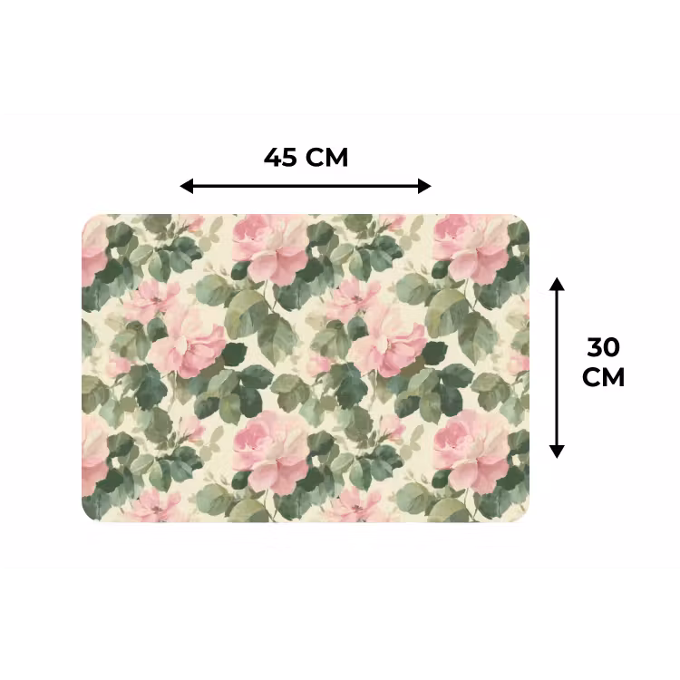 Placemat - 6 stuks - Rozen - Botanisch - Roze — 3