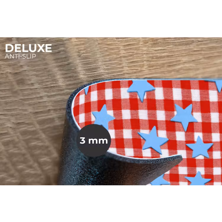 Placemat - 6 stuks - Ruit - Sterren - Rood — 4