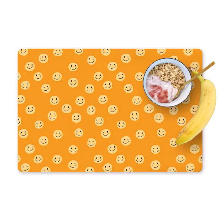 Placemat - 6 stuks - Smileys - Retro - Heel — 1
