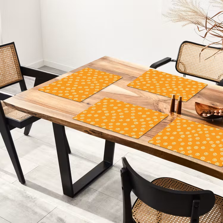 Placemat - 6 stuks - Smileys - Retro - Heel — 5