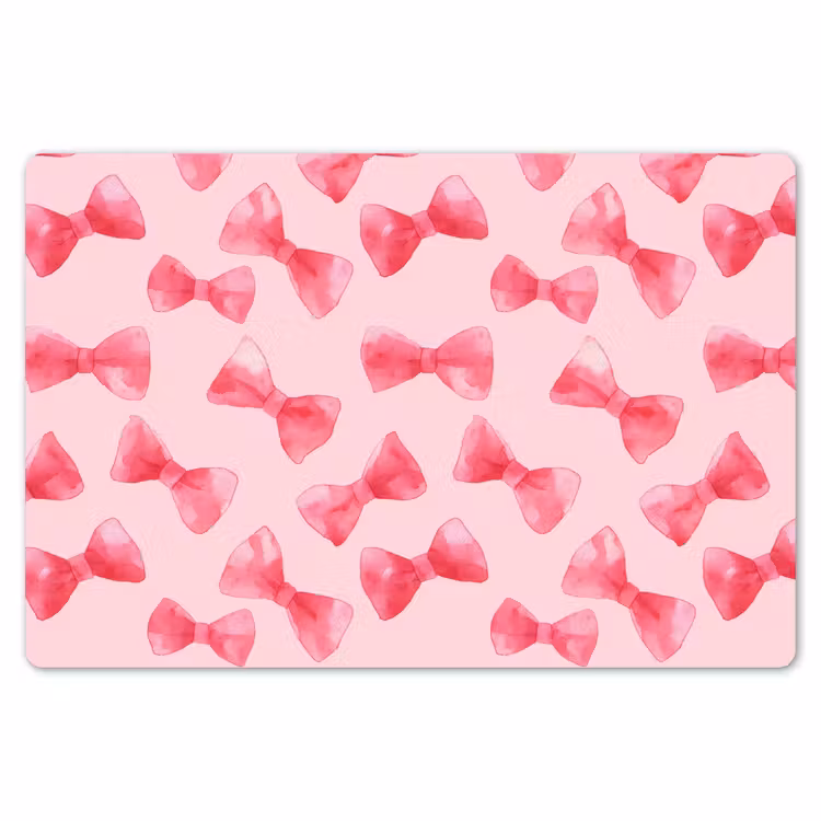 Placemat - 6 stuks - Strikken - Aquarel - Roze — 7