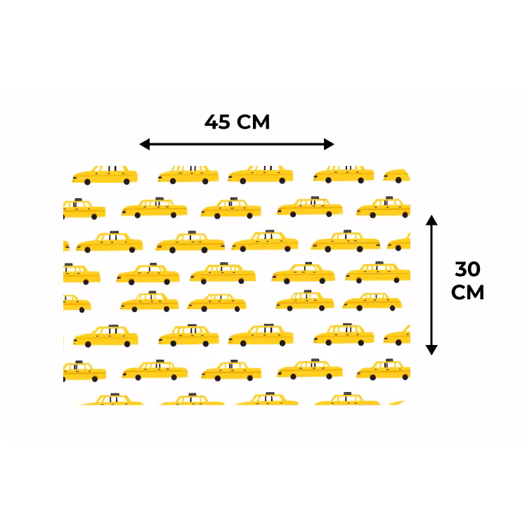 Placemat - 6 stuks - Taxi - Iconisch - Geel — 3