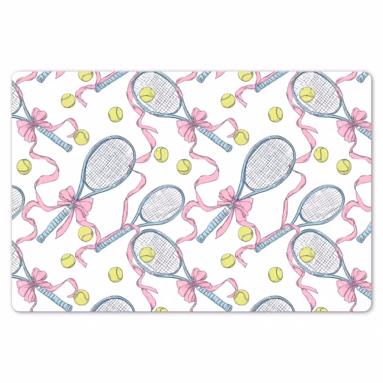 Placemat - 6 stuks - Tennis - Strikken - Kleurrijk — 7