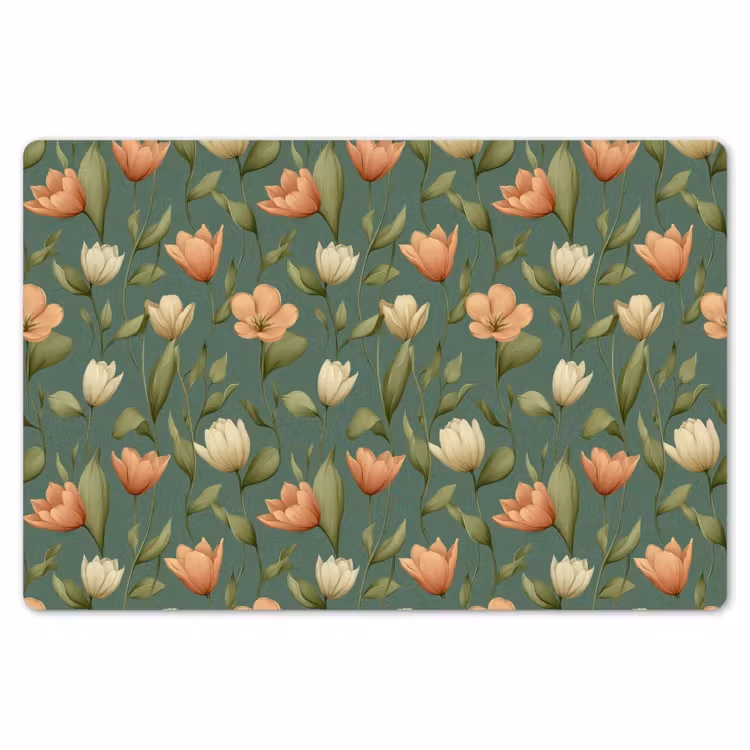 Placemat - 6 stuks - Tulpen - Botanisch - Groen — 7