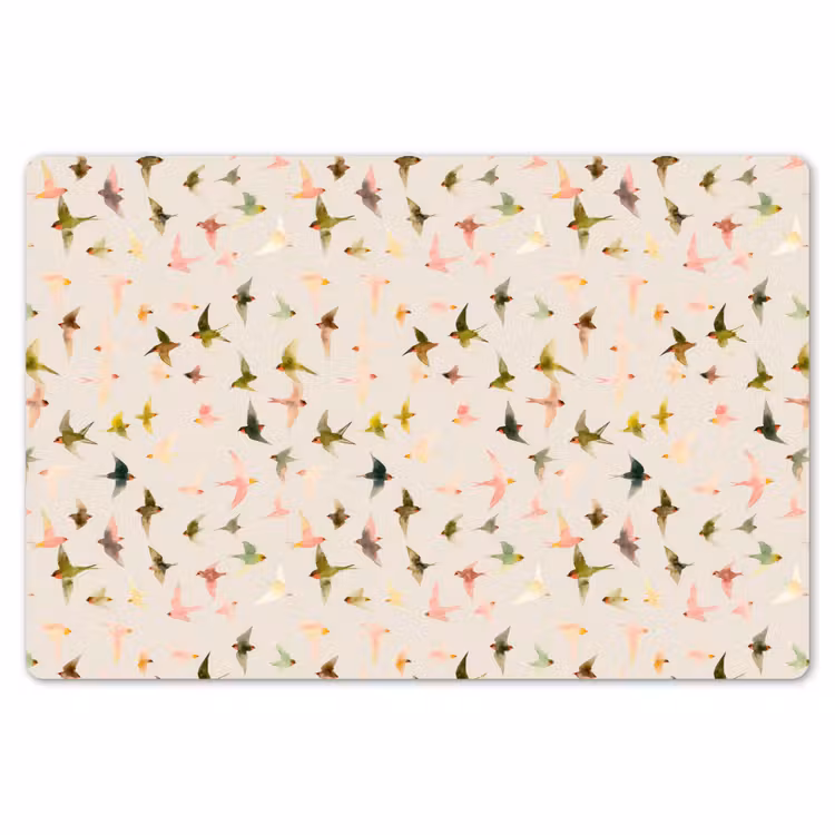 Placemat - 6 stuks - Vogels - Vliegen - Kleurrijk — 7