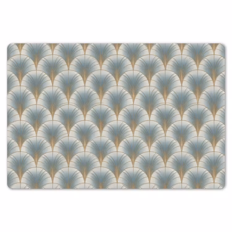 Placemat - 6 stuks - Waaier - Klassiek - Blauw — 7