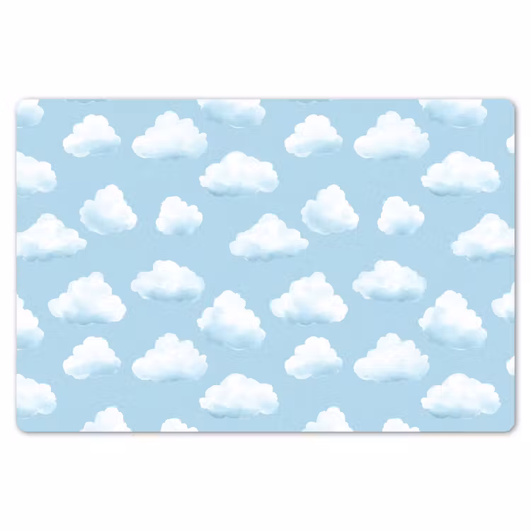 Placemat - 6 stuks - Wolken - Illustratie - Blauw — 7