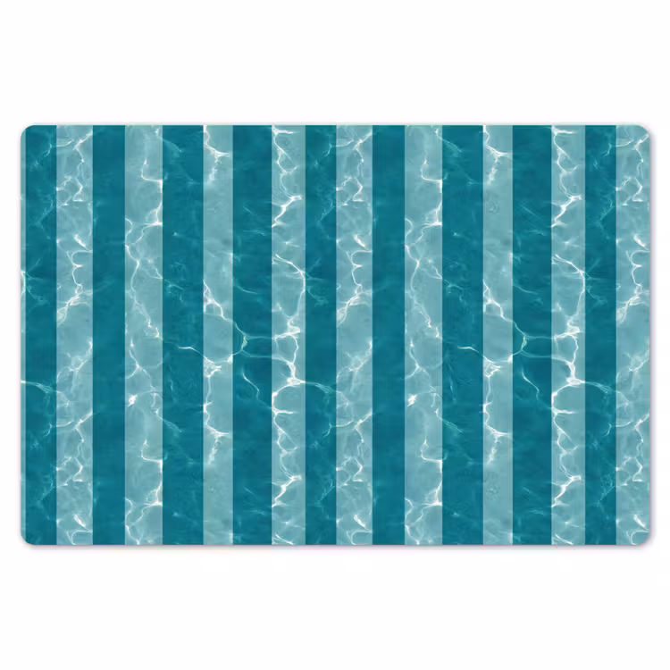 Placemat - 6 stuks - Zwembad - Strepen - Groen — 7