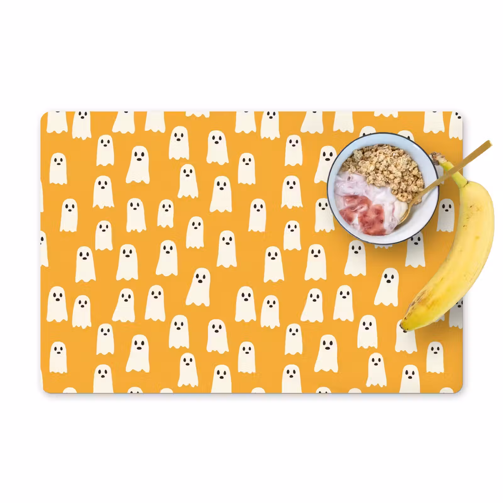 Placemat - 6 stuks - Halloween - Spookjes - Oker — 1