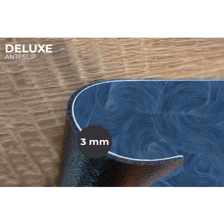 Placemat - 6 stuks - Golven - Textuur - Patroon - Blauw — 4