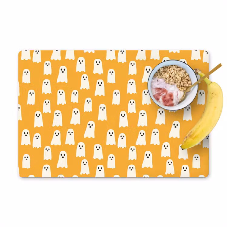 Placemat - 6 stuks - Halloween - Spookjes - Oker — 1
