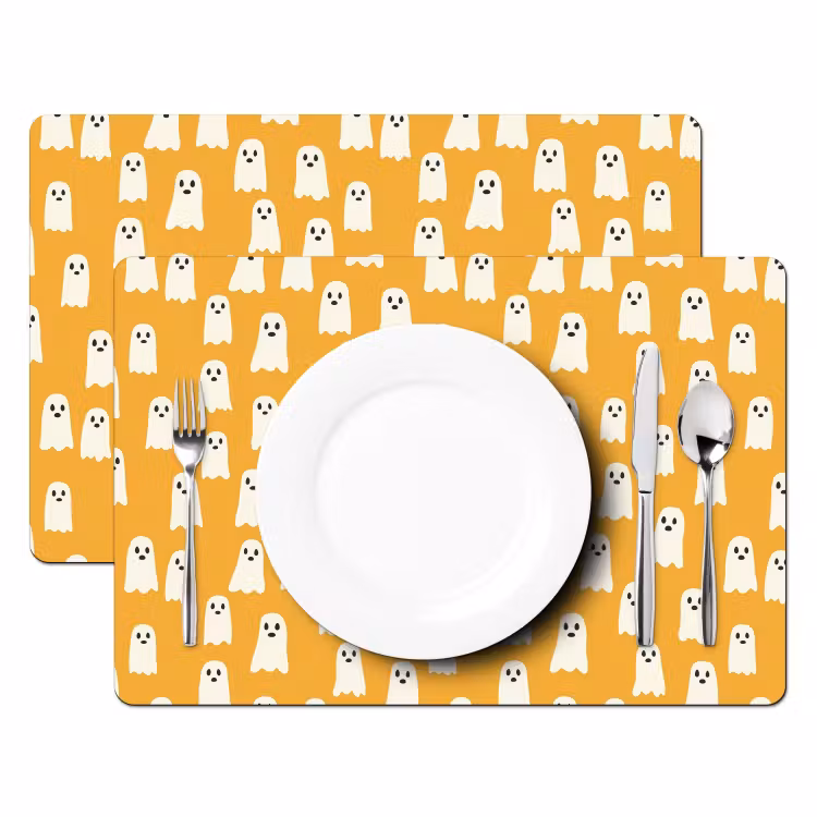 Placemat - 6 stuks - Halloween - Spookjes - Oker — 2