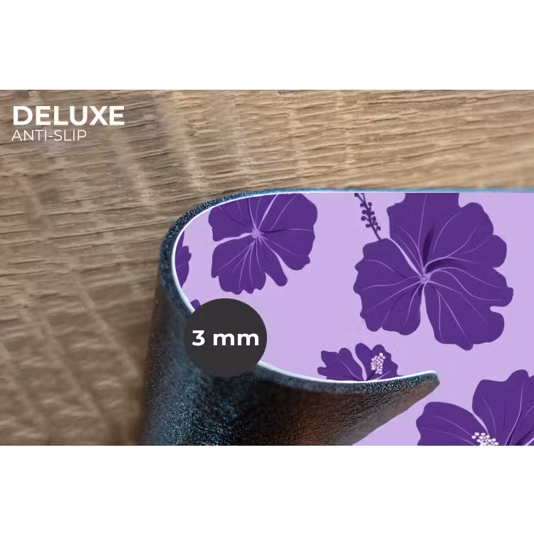 Placemat - 6 stuks - Hibiscus - Bloemen - Paars — 4