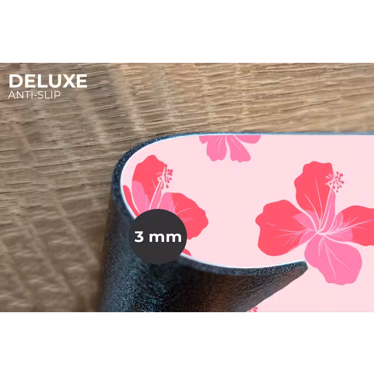 Placemat - 6 stuks - Hibiscus - Bloemen - Roze — 4