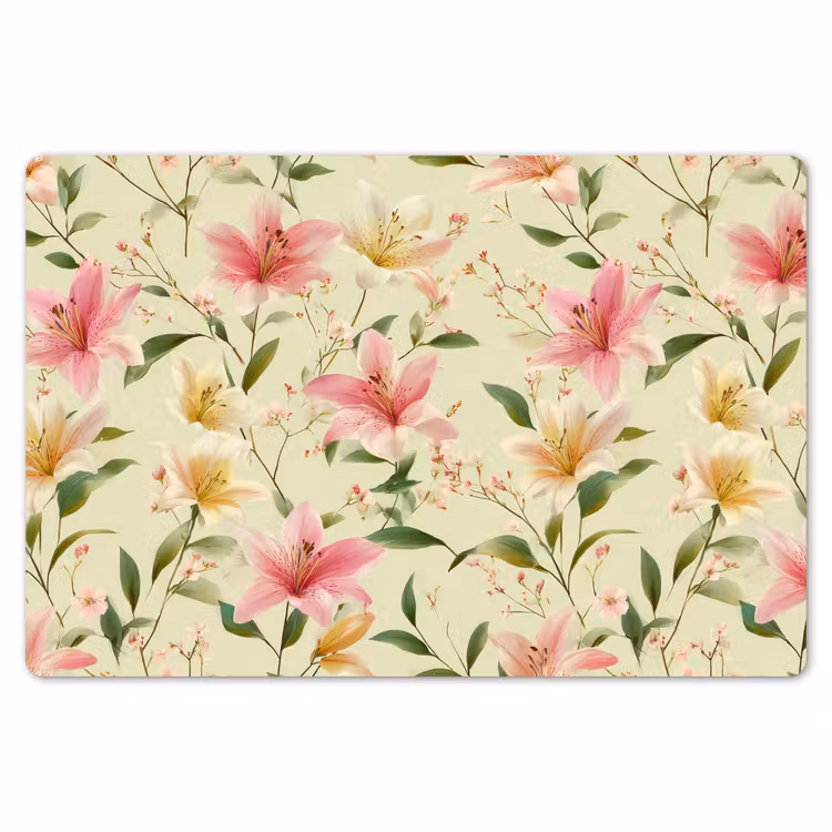 Placemat - 6 stuks - Lelies - Sereen - Kleurrijk — 7