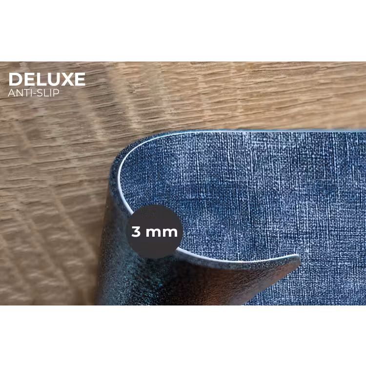 Placemat - 6 stuks - Linnen - Textuur - Patroon - Denim - Rustiek — 4