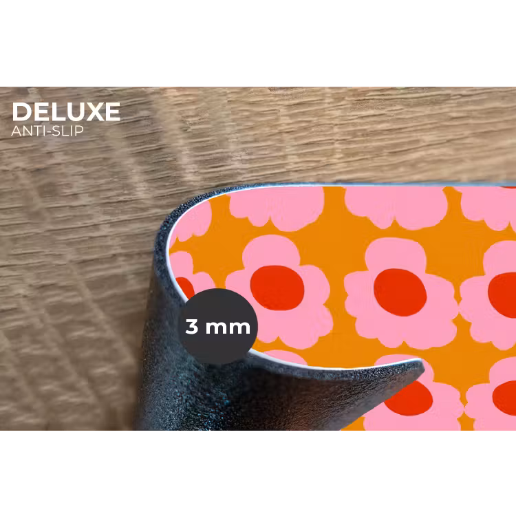 Placemat - 6 stuks - Retro - Bloemen - Roze — 4