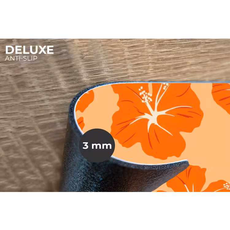 Placemat - 6 stuks - Tropisch - Hibiscus - Oranje — 4