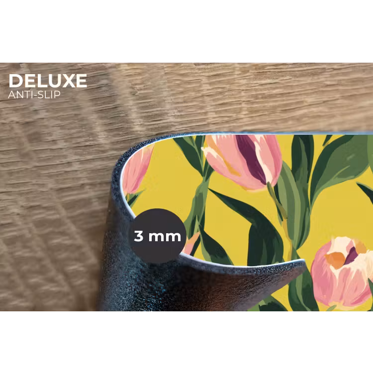 Placemat - 6 stuks - Tulpen - Botanisch - Geel — 4