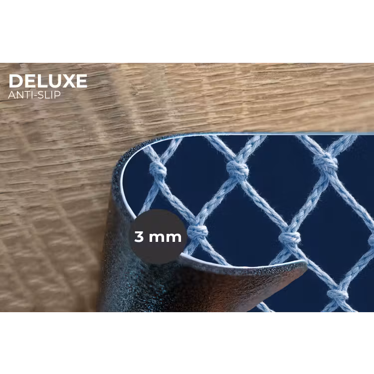 Placemat - 6 stuks - Visnet - Touw - Patroon - Marineblauw — 4