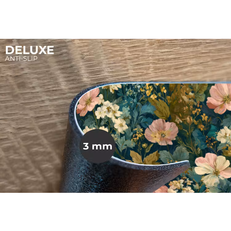 Placemat - 6 stuks - Wilde bloemen - Botanisch - Patroon - Roze - Romantisch — 4