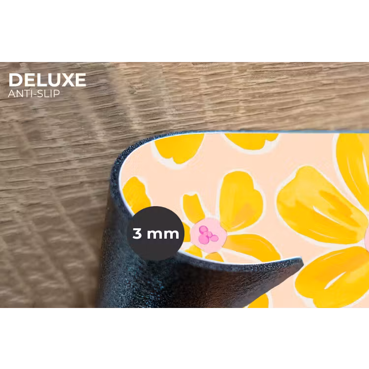 Placemat - 6 stuks - Zomers - Bloemen - Geel — 4