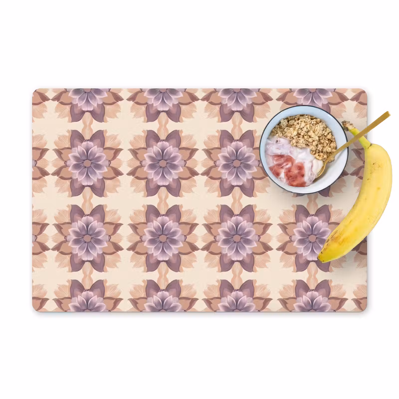 Placemat - 6 stuks - Klassiek - Patroon - Paars — 1