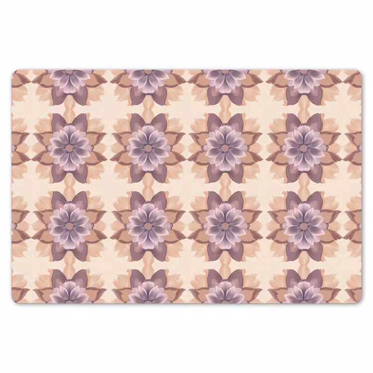 Placemat - 6 stuks - Klassiek - Patroon - Paars — 7