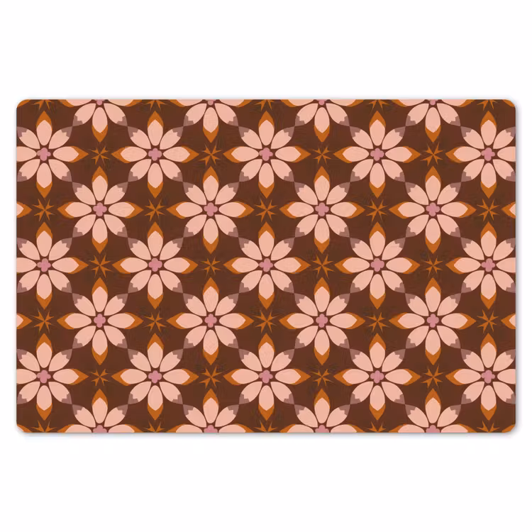 Placemat - 6 stuks - Klassiek - Retro - Bruin — 7
