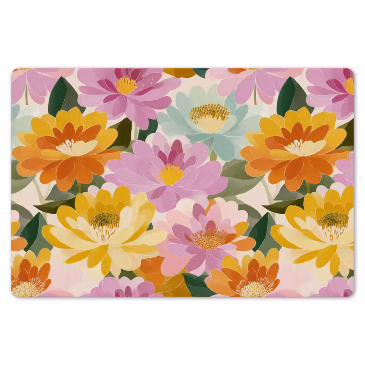 Placemat - 6 stuks - Lelies - Aquarel - Pastel — 7