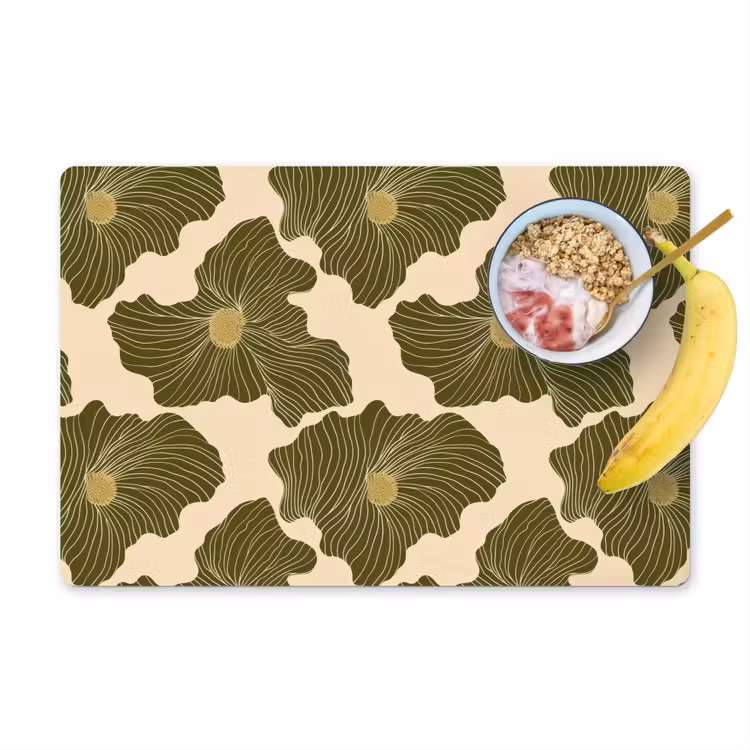 Placemat - 6 stuks - Modern - Abstract - Groen — 1