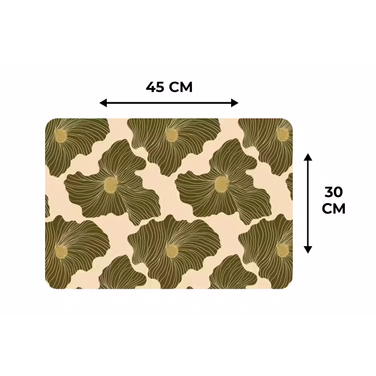 Placemat - 6 stuks - Modern - Abstract - Groen — 3