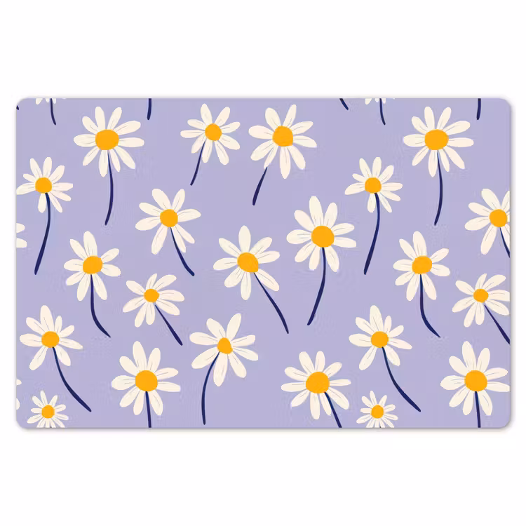 Placemat - 6 stuks - Modern - Madelief - Paars — 7