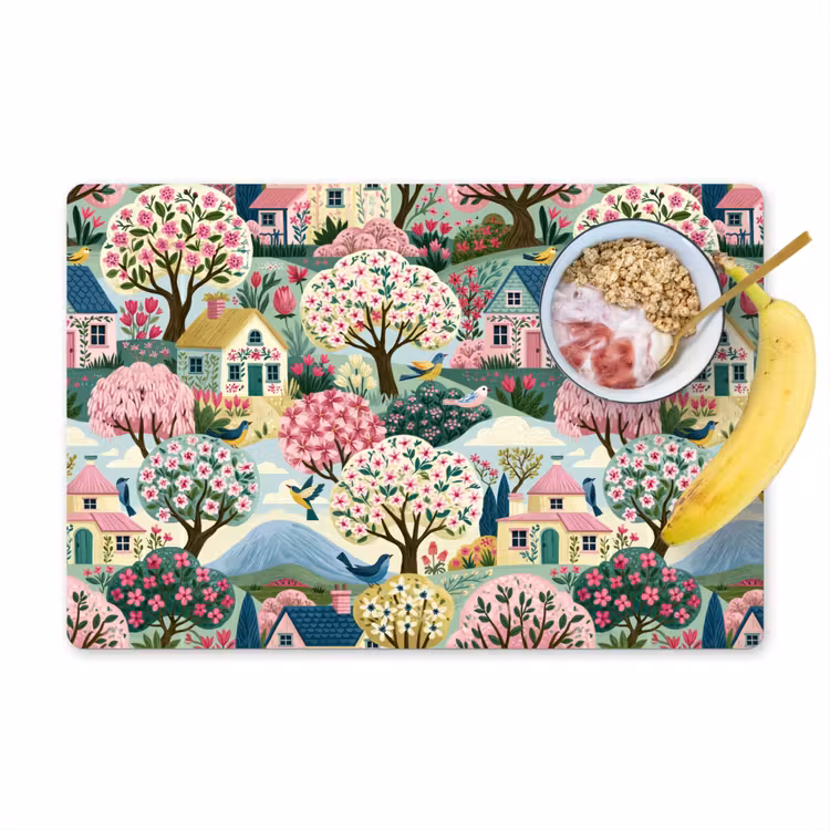 Placemat - 6 stuks - Nostalgisch - Idyllisch - Kleurrijk — 1
