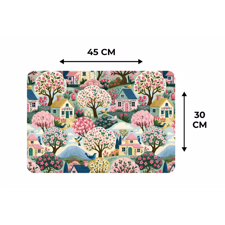 Placemat - 6 stuks - Nostalgisch - Idyllisch - Kleurrijk — 3
