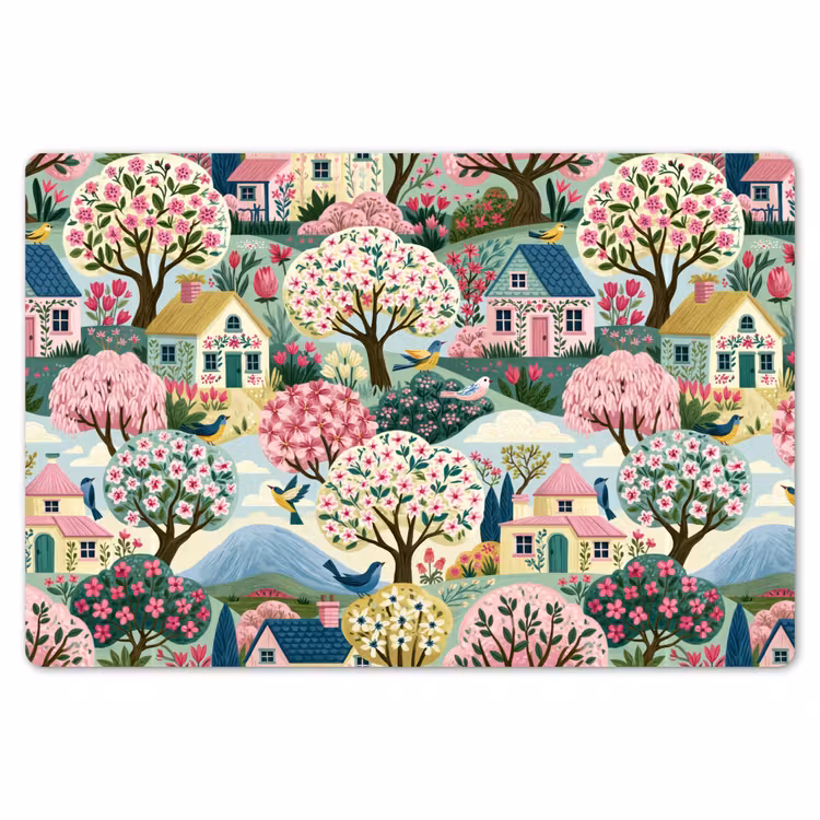 Placemat - 6 stuks - Nostalgisch - Idyllisch - Kleurrijk — 7