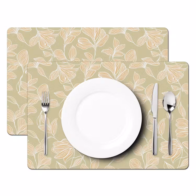 Placemat - 6 stuks - Organisch - Subtiel - Groen — 2