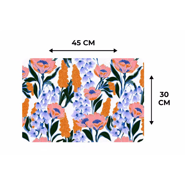Placemat - 6 stuks - Patroon - Aquarel - Kleurrijk — 3