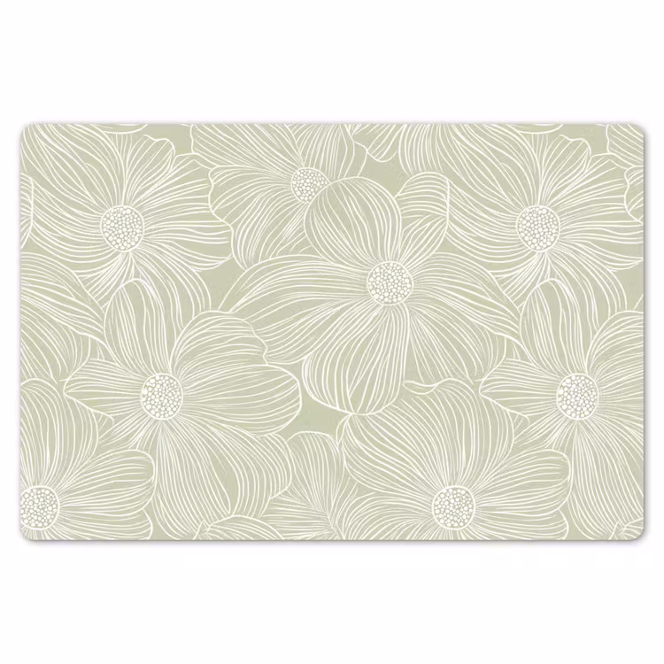 Placemat - 6 stuks - Sereen - Bloemen - Groen — 7