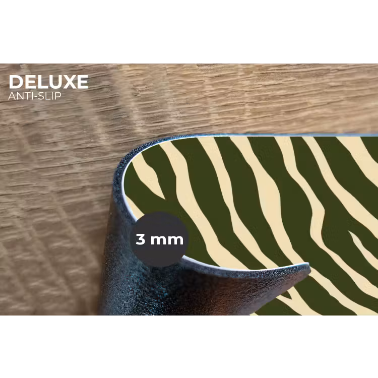 Placemat - 6 stuks - Zebra - Patroon - Groen — 4