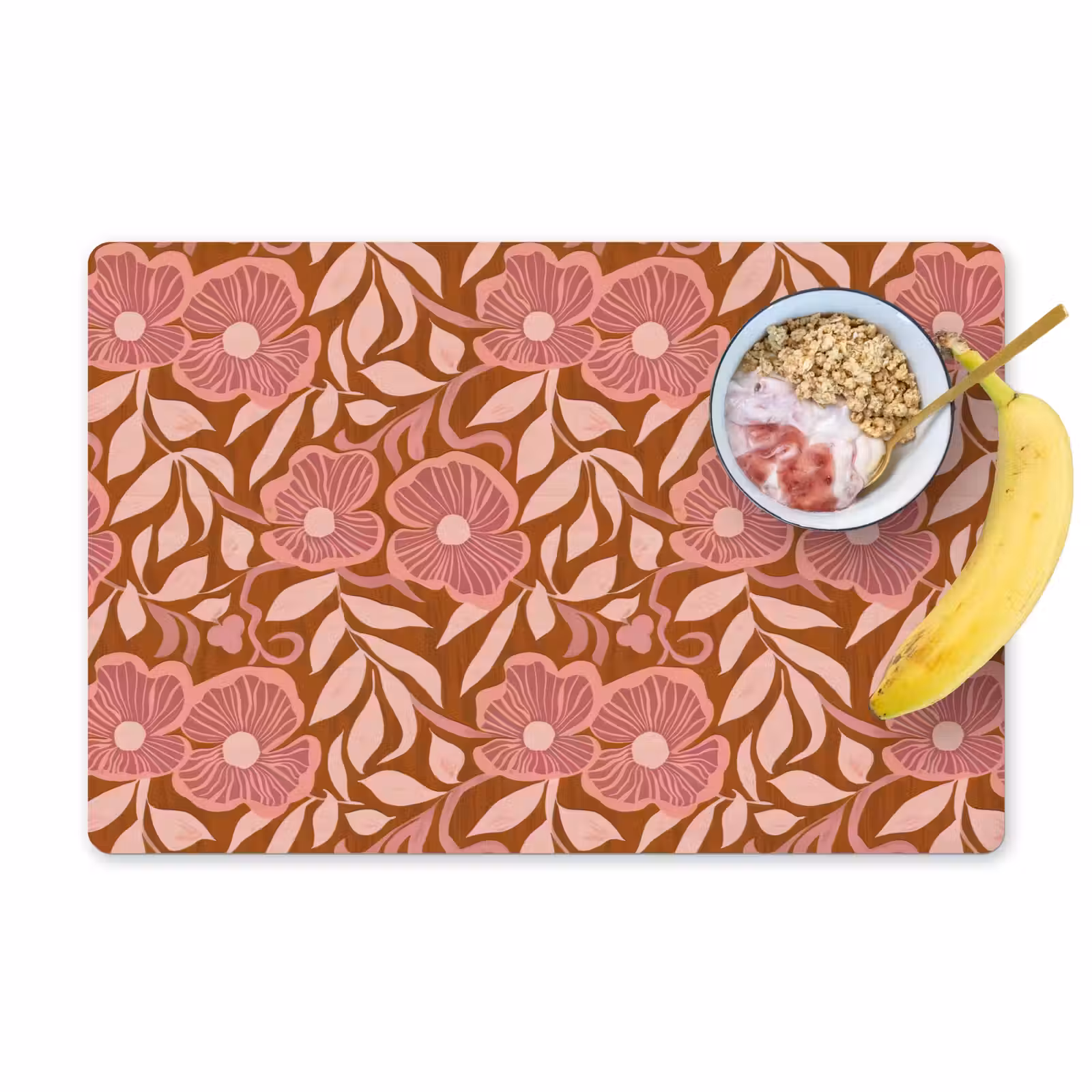 Placemat - 6 stuks - Sfeer - Bloemen - Roze — 1