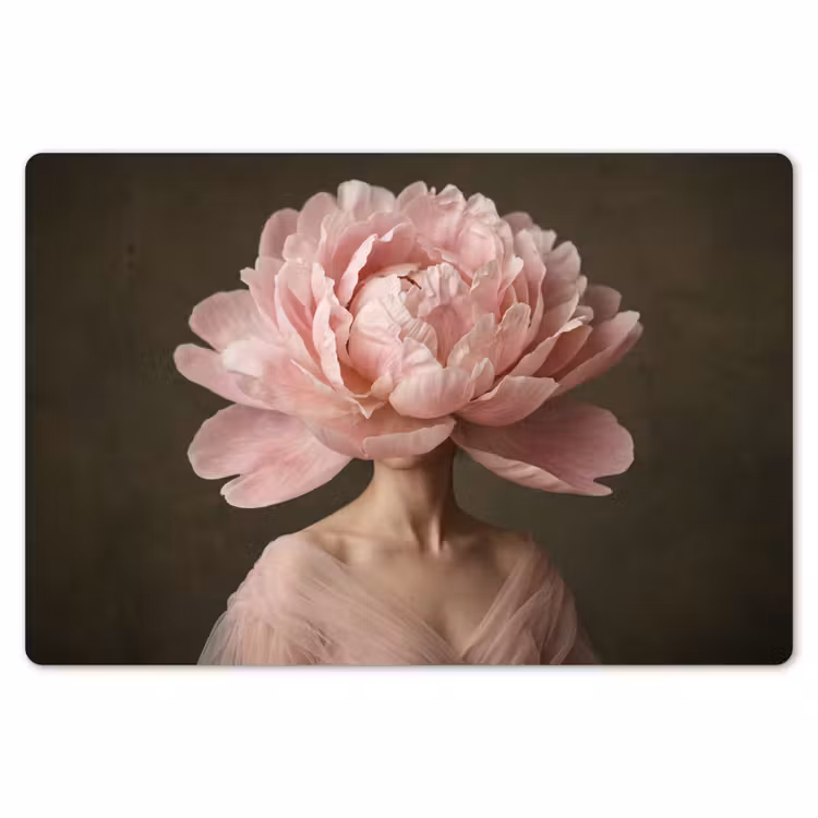 Placemat - 6 stuks - Gezicht - Roos - Roze — 7