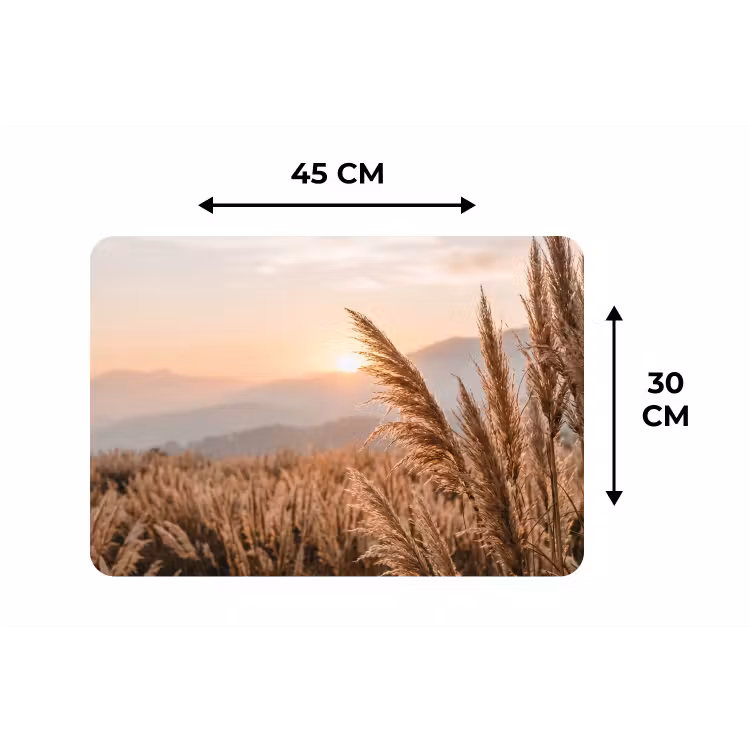 Placemat - 6 stuks - Gras - Veld - Zon - Natuur — 3