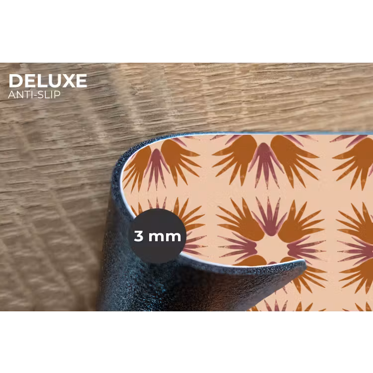 Placemat - 6 stuks - Ornament - Patroon - Oker — 4