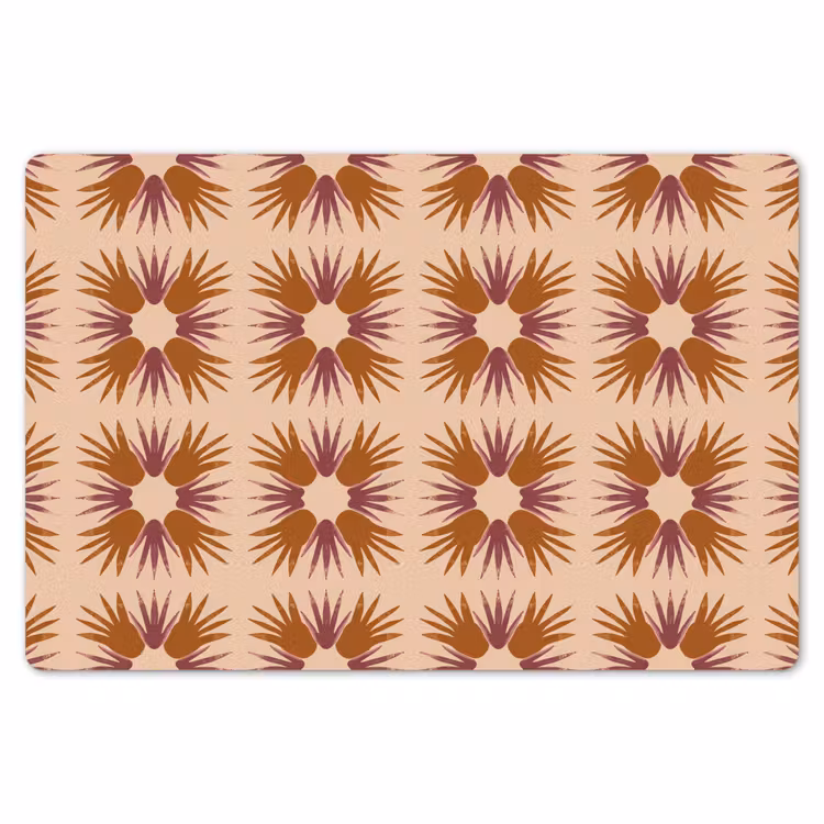 Placemat - 6 stuks - Ornament - Patroon - Oker — 7